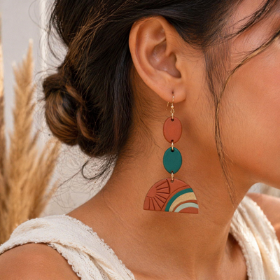 Terracotta Sunrise Earrings